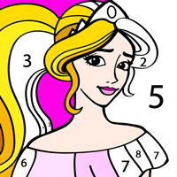 Princess Coloring By Number